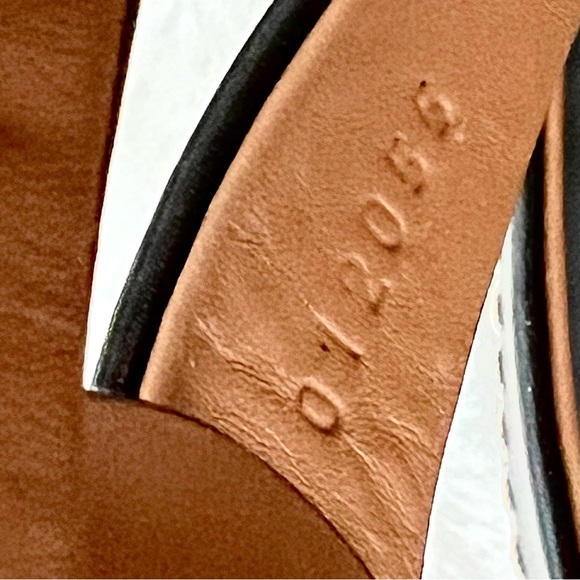 Chloe Candice Topstitch Block Heel Sandals Black Size EU 40 - Picture 4 of 16